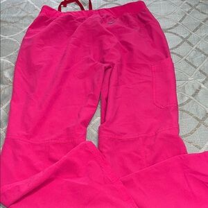 Women’s Figs Kade Cargo Scrub Pants sz XXL TALL Hot Pink